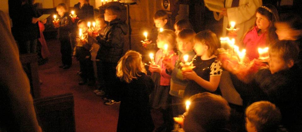 image shows: Christingle Service Ends in Tears