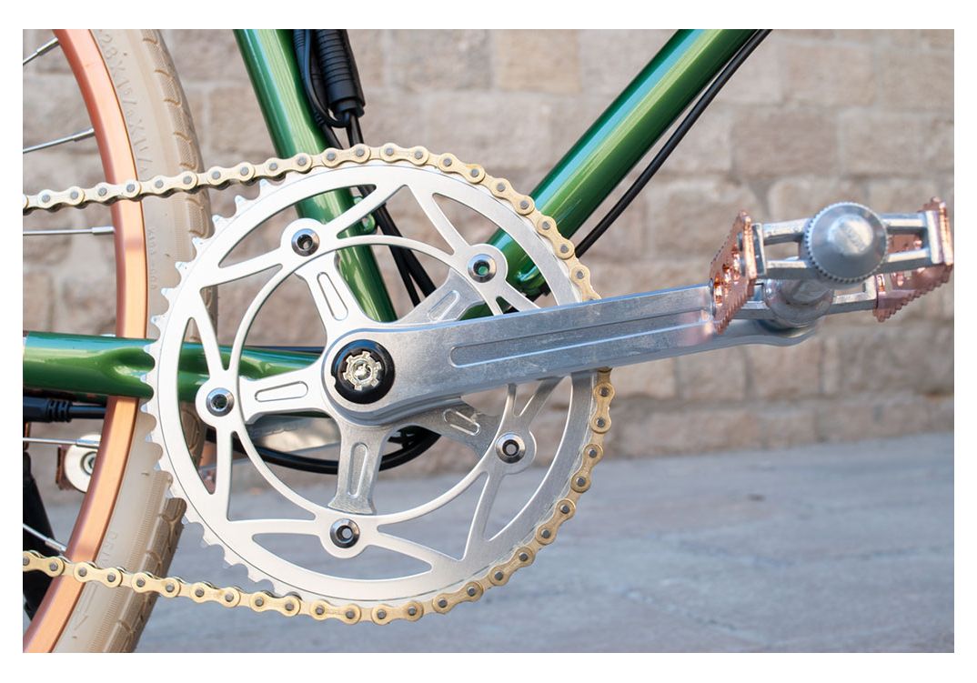 Rayvolt Ambassador Electric Bike Detail CrankImage with link to high resolution version