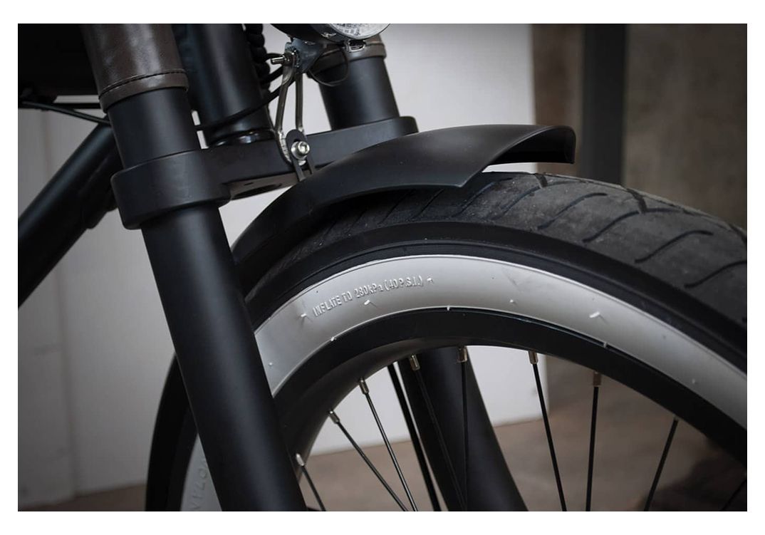 image shows: Rayvolt Clubman Electric Bike Detail Wheel