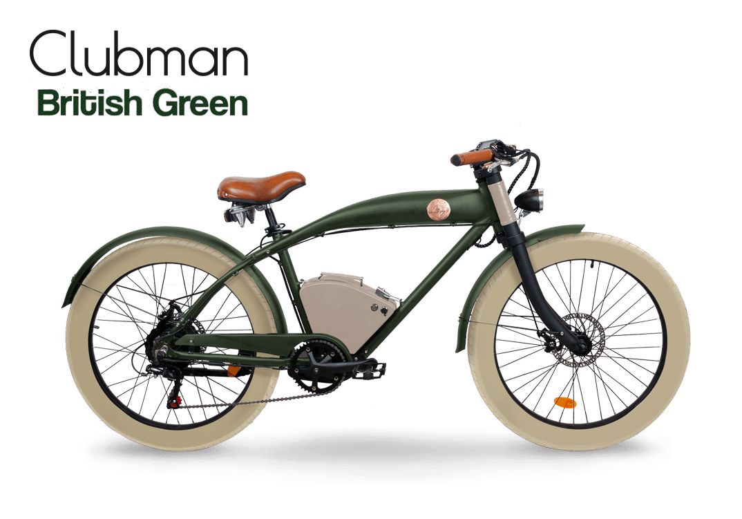 Rayvolt Clubman Electric Bike GreenImage with link to high resolution version