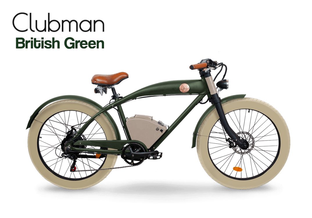 image shows: Rayvolt Clubman Electric Bike Green