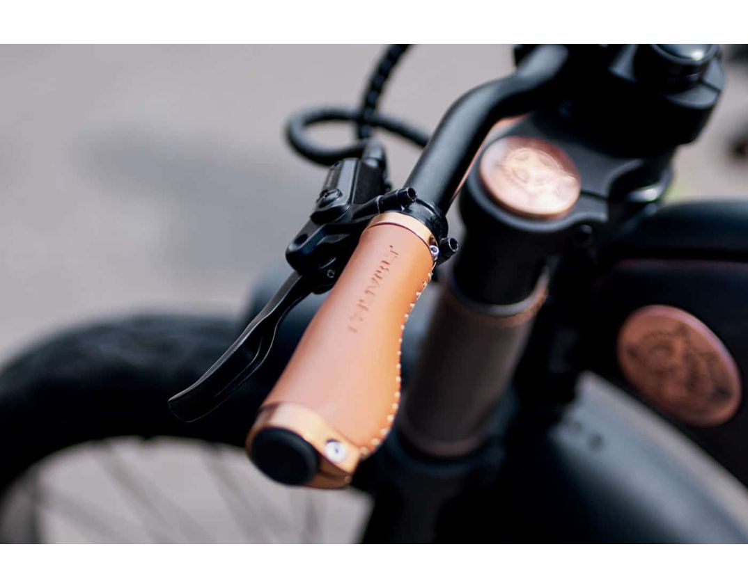 image shows: Rayvolt Torino Electric Bicycle Detail Grips