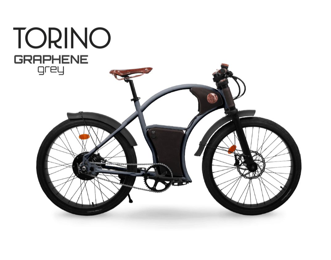 Rayvolt Torino Electric Bicycle GreyImage with link to high resolution version