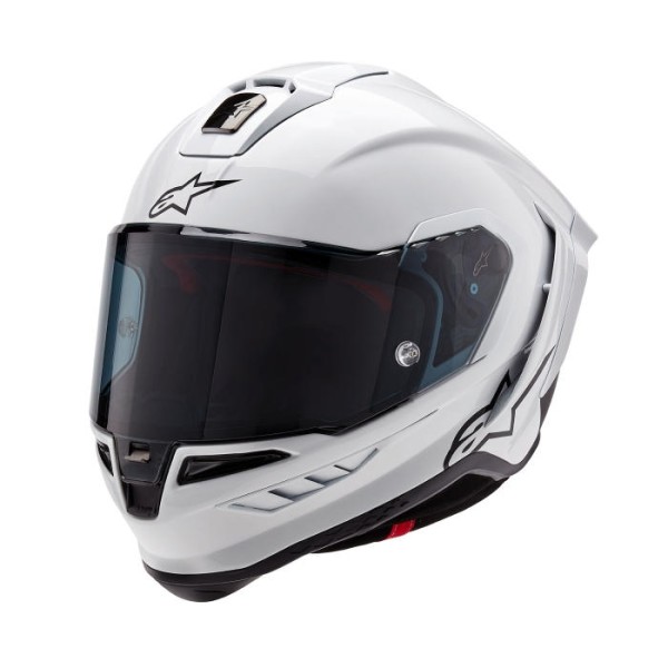 Alpinestars Supertech R10 Team Solid Colour White Helmet Alpinestars Supertech R10 Team Solid Colour White Helmet