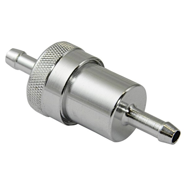 Anodised Aluminium Fuel Filter (Silver)