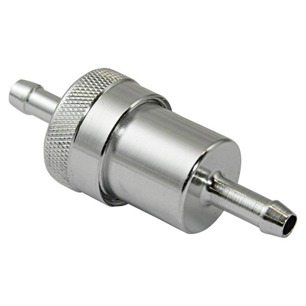 Anodised Aluminium Fuel Filter (Silver)