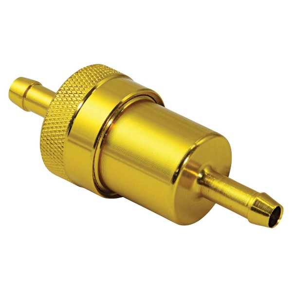 Anodised Aluminium Fuel Filter (Gold)