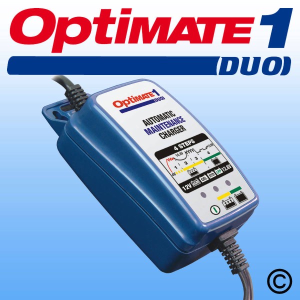 Optimate Duo 1 Battery Charger Charge Lithium and Lead Acid Motorcycle Batteries