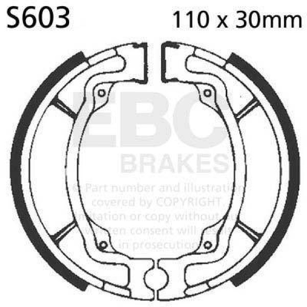 EBC Brake Shoes for BSA Bantam D1 Motorcycles