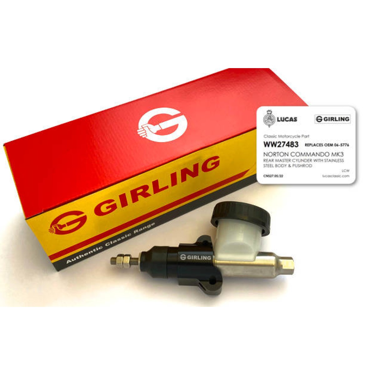 Girling Rear Brake Master Cylinder as Fitted to Norton Commando Mk3