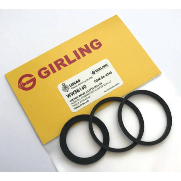 Girling Single Piston Caliper Overhaul Seal Kit