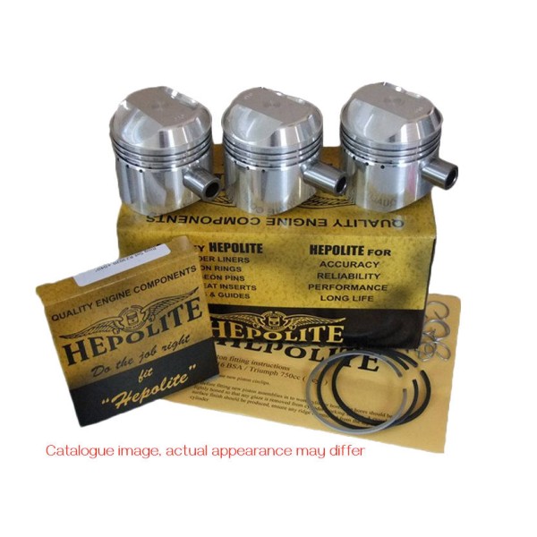 Set of 3 Hepolite Pistons for BSA Rocket 3 A75