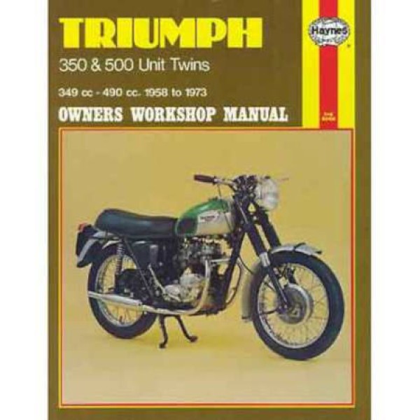 Haynes Classic British Motorcycle Manual - Triumph 350 and 500 Unit Construction Twins