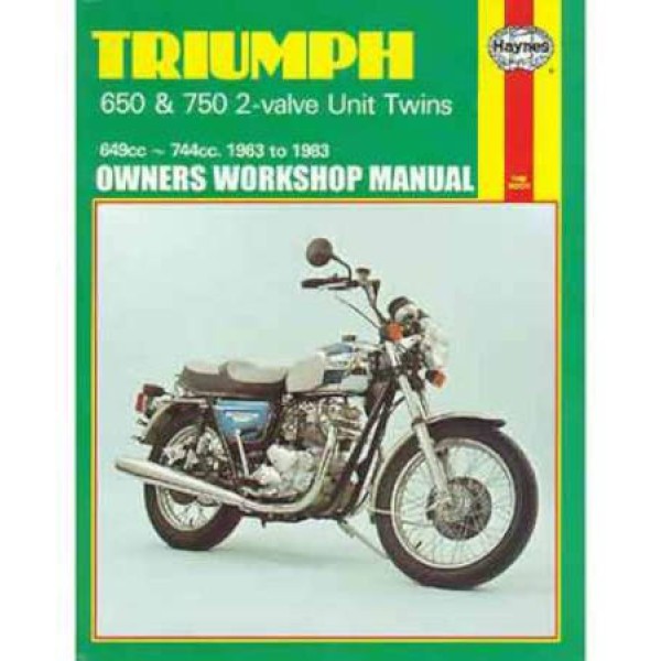 Haynes Classic British Motorcycle Manual - Triumph 650 and 750 Unit Construction Twins