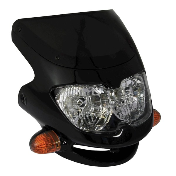 Dash Universal Twin Headlight Fairing in Black