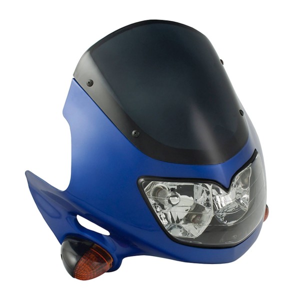 Raptor Universal Headlight Fairing in Blue