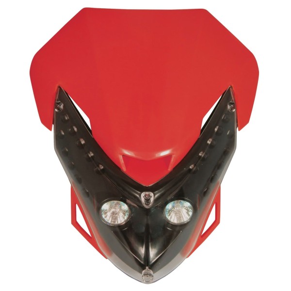 Spectre Universal Headlight Fairing in Red