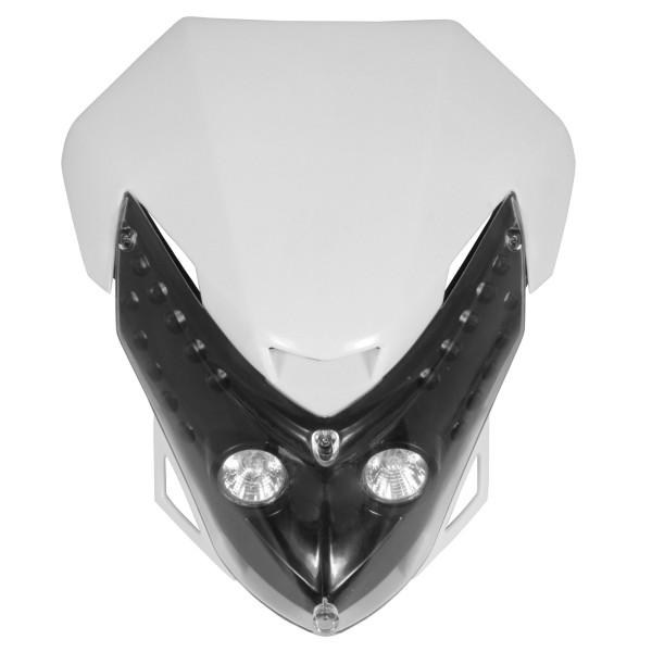 Spectre Universal Headlight Fairing in White