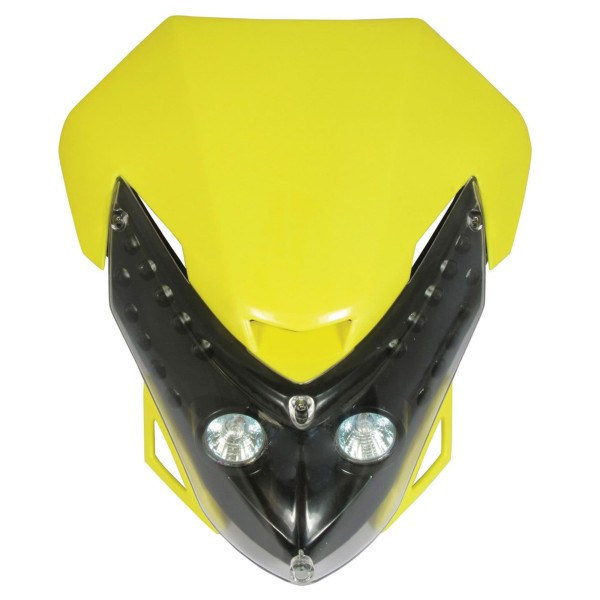 Spectre Universal Headlight Fairing in Yellow