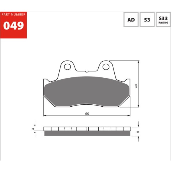 GOLDfren Motorcycle Brake Pad 700049