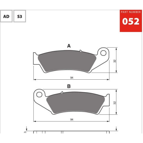 GOLDfren Motorcycle Brake Pad 700052