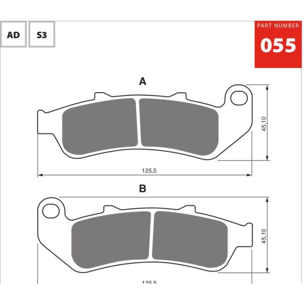 GOLDfren Motorcycle Brake Pad 700055