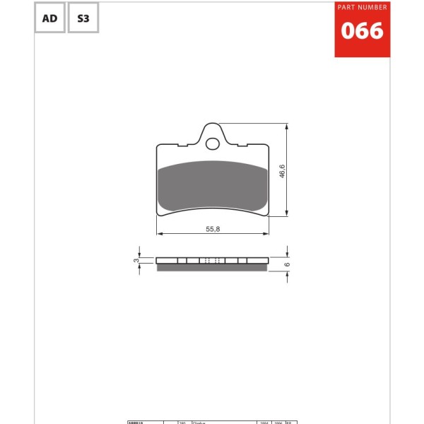 GOLDfren Motorcycle Brake Pad 700066