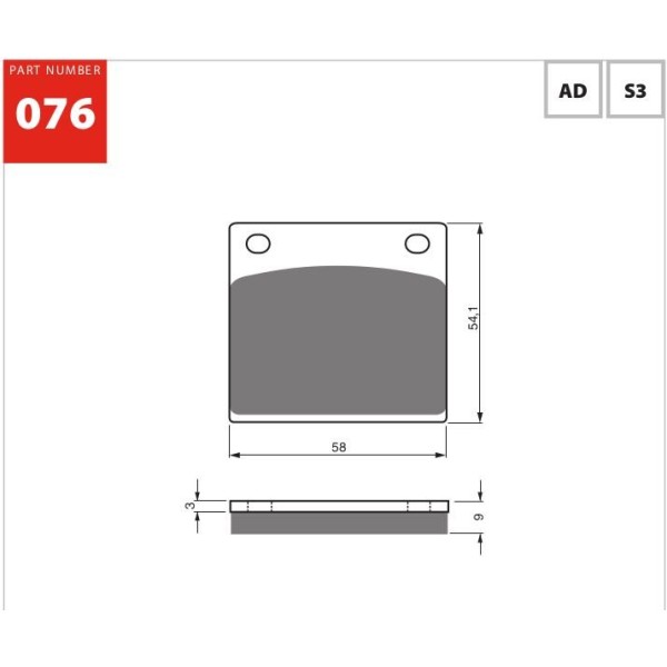 GOLDfren Motorcycle Brake Pad 700076