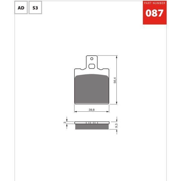 GOLDfren Motorcycle Brake Pad 700087