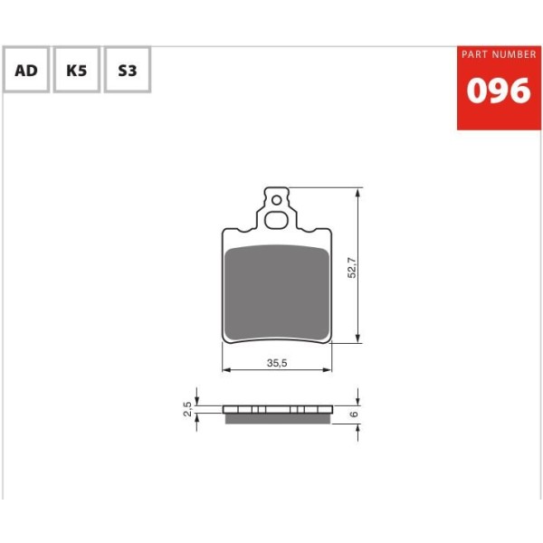 GOLDfren Motorcycle Brake Pad 700096