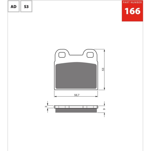 GOLDfren Motorcycle Brake Pad 700166