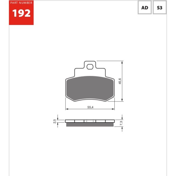 GOLDfren Motorcycle Brake Pad 700192