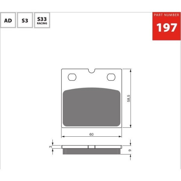 GOLDfren Motorcycle Brake Pad 700197