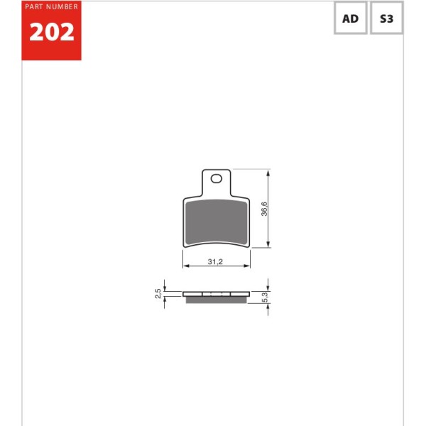 GOLDfren Motorcycle Brake Pad 700202
