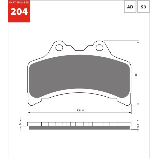 GOLDfren Motorcycle Brake Pad 700204