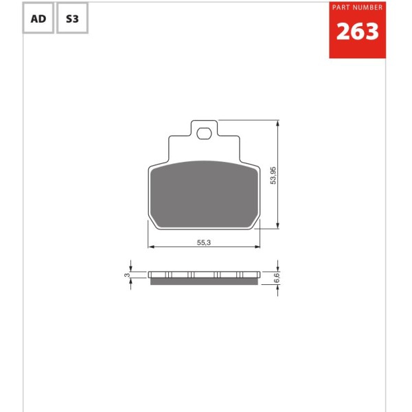 GOLDfren Motorcycle Brake Pad 700263