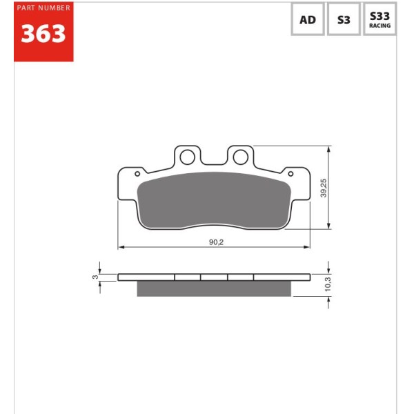 GOLDfren Motorcycle Brake Pad 700363