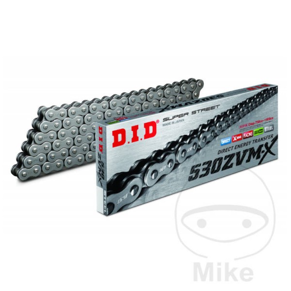 DID ZVM-X 530 Pitch Motorcycle Chain,  102 Links.  X-Ring Chain