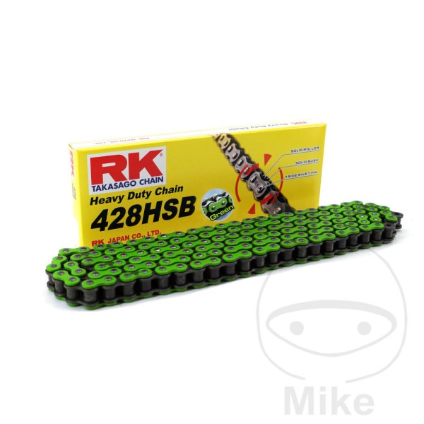 RK Takasago Motorcycle Chain 428HSB Green 1 Links RK Takasago Motorcycle Chain 428HSB Green 1 Links