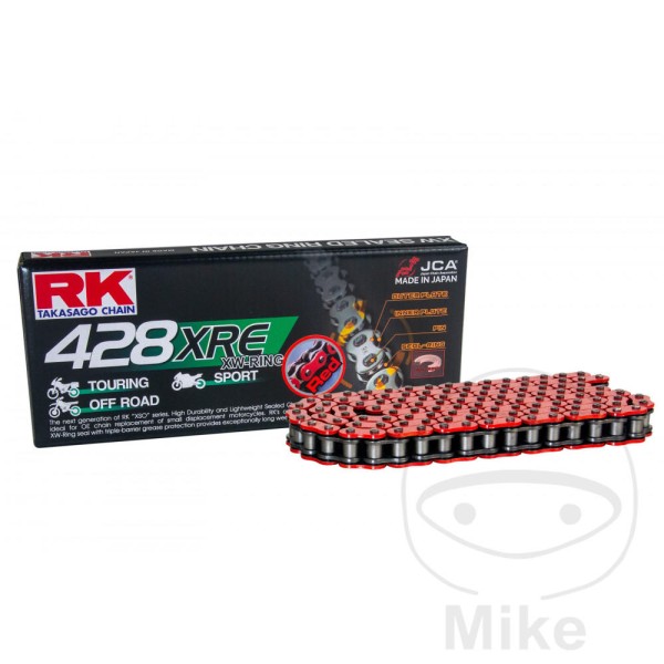 RK Takasago Motorcycle Chain 428XRE Red 1 Links RK Takasago Motorcycle Chain 428XRE Red 1 Links