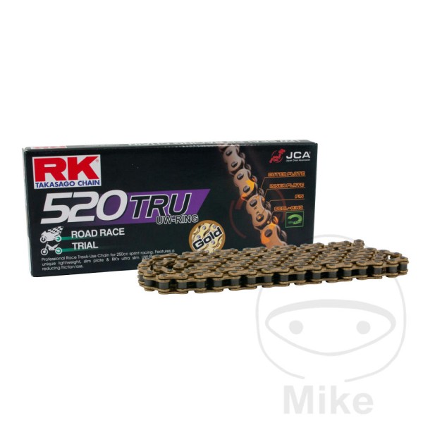 RK Takasago Motorcycle Chain 520TRU Gold 1 Links RK Takasago Motorcycle Chain 520TRU Gold 1 Links
