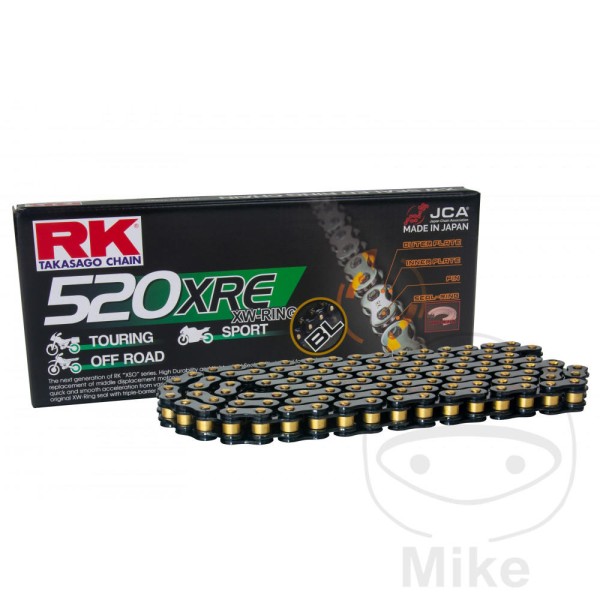 RK Takasago Motorcycle Chain 520XRE Black 1 Links RK Takasago Motorcycle Chain 520XRE Black 1 Links