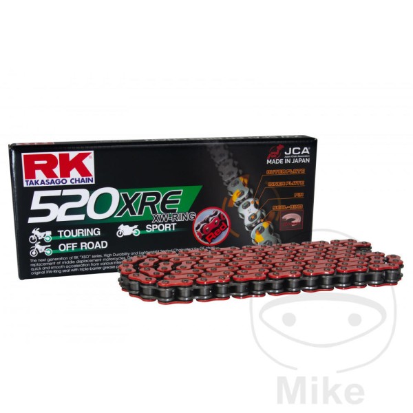 RK Takasago Motorcycle Chain 520XRE Red 1 Links RK Takasago Motorcycle Chain 520XRE Red 1 Links