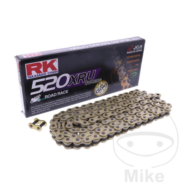 RK Takasago Motorcycle Chain 520XRU Gold 1 Links Not For Highway Use RK Takasago Motorcycle Chain 520XRU Gold 1 Links Not For Highway Use