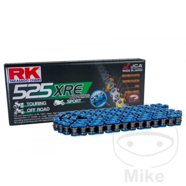 RK Takasago Motorcycle Chain 525XRE Blue 1 Links RK Takasago Motorcycle Chain 525XRE Blue 1 Links