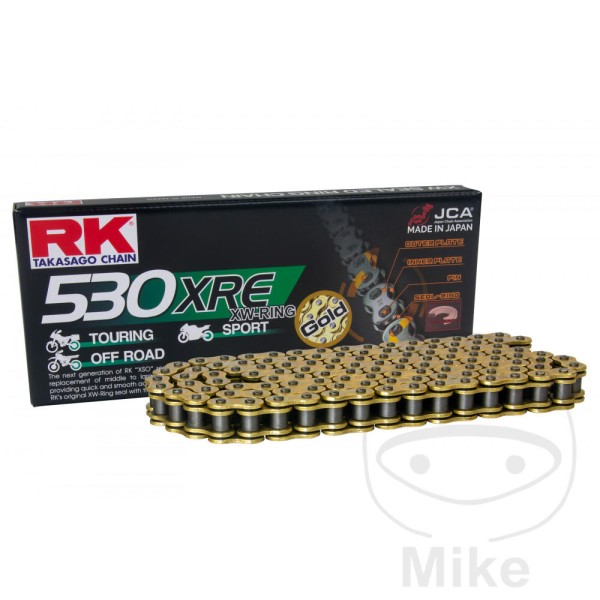 RK Takasago Motorcycle Chain 530XRE Gold 160 Links