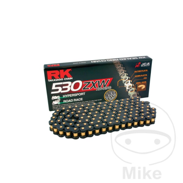 RK Takasago Motorcycle Chain 530ZXW Black 160 Links