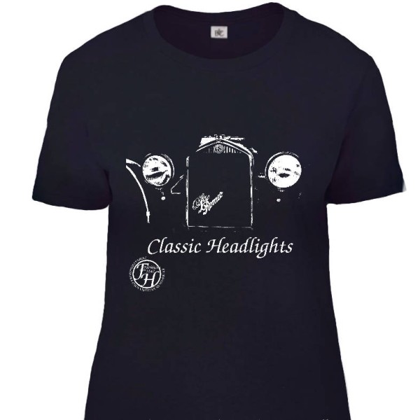 Farkham Hall Classic Headlights Teeshirt in Black for Women