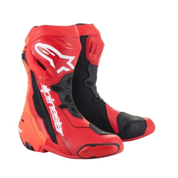 Alpinetech Supertech R Men's Motorcycle Boot in Bright Red Alpinetech Supertech R Men's Motorcycle Boot in Bright Red