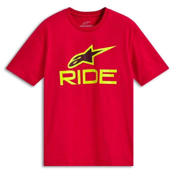Alpinestars Tee Shirt Ride 4.0 Red And Yellow